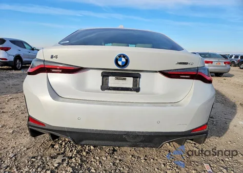 2025 BMW I4 xDrive 40 z USA, uszkodzony, nr VIN WBY43HD00SFT65939